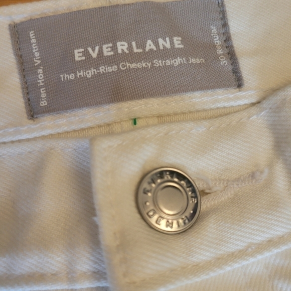 Everlane High Rise Cheeky Straight Denim Jeans Size 30 Regular - Picture 4 of 4